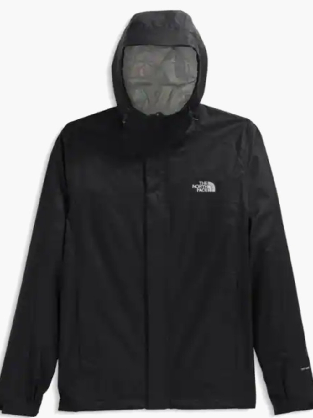 The North Face Men's Venture 2 Black Hooded Windbreaker Jacket Size M Used Exc